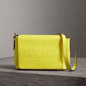 100% authentic embossed Burberry crossbody bag
